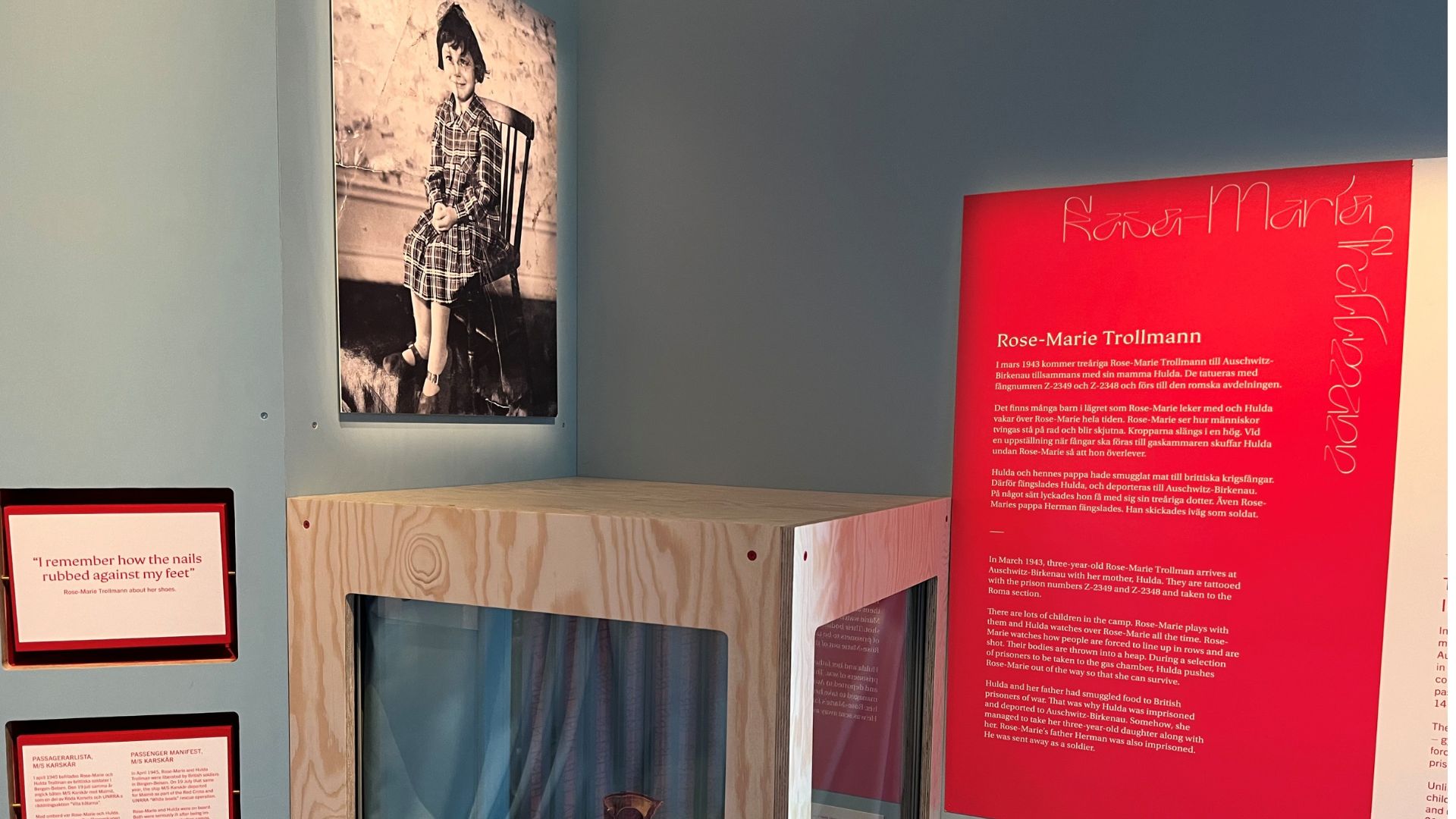 From Dan Hultqvist, Swedish Holocaust Museum. Exhibition on the Genocide of the Roma